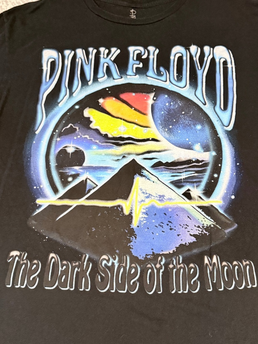 Pink Floyd The Dark Side of the Moon Graphic T-Shirt - XL - Black Band Tee